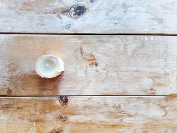 Directly above shot of drink on table