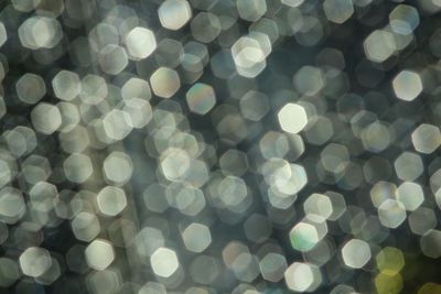 Defocused image of illuminated lights