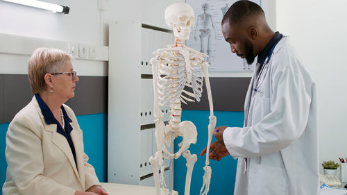 Female scientist working in laboratory