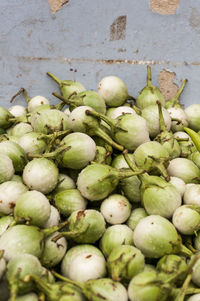 High angle view of fruits in market