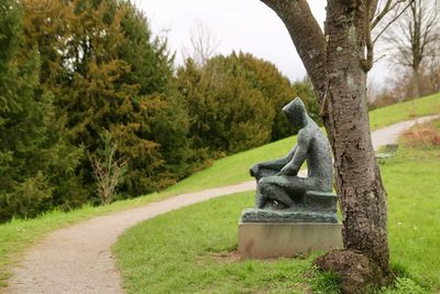 Statue in park