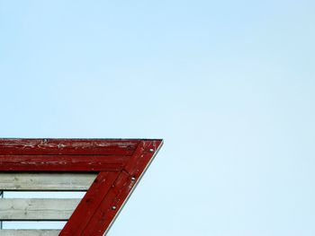 Low angle view of building against clear sky