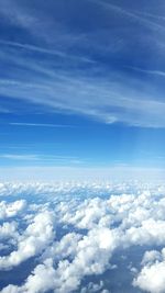 Aerial view of clouds over landscape