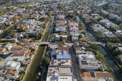 Venice canals in california. the venice canal historic district is a district in the venice 