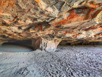 Rock formation in water