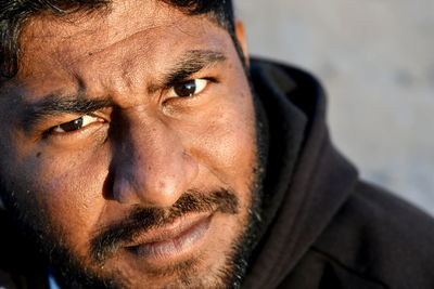 Close-up portrait of man