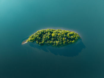 High angle view of sea