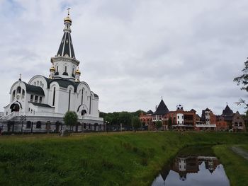 View of temple against sky