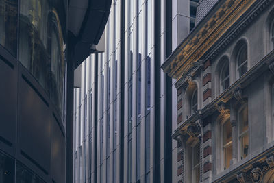 Low angle view of buildings in city