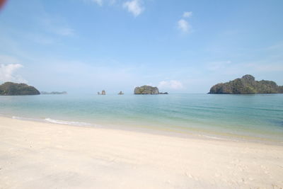 Scenic view of sea against sky