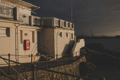 Buildings against sky in city