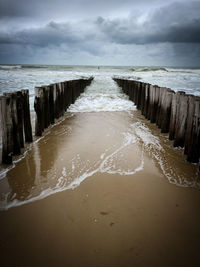 Scenic view of sea against sky