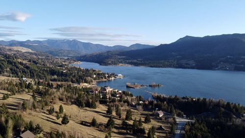 The beautiful view of lake colibita up in bistrita nasaud county.