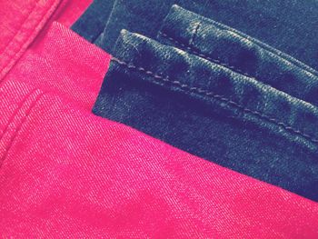 Close-up of red fabric