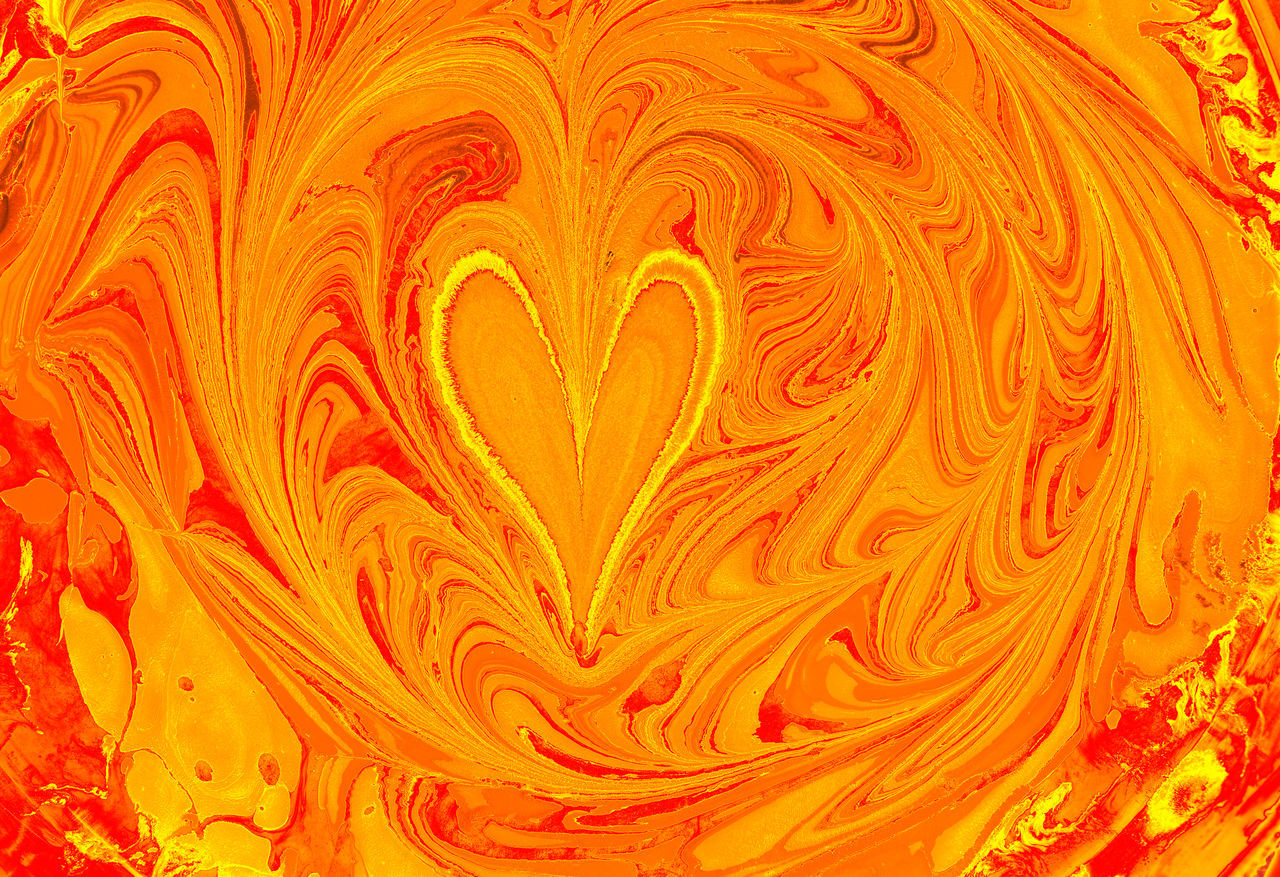 orange, pattern, backgrounds, red, no people, flower, yellow, full frame, orange color, abstract, textured, fractal art, creativity, indoors, close-up, floral pattern