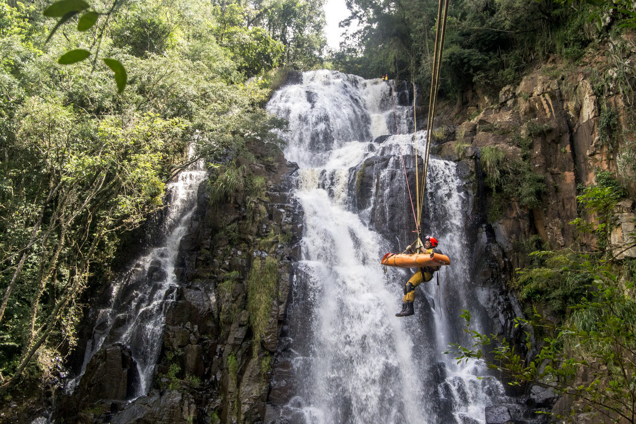 SCENIC VIEW OF WATERFALL