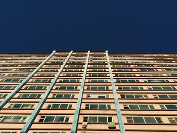 Low angle view of building against clear sky