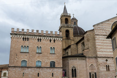 Low angle view of building against sky