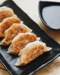 Close-up of dumplings on table