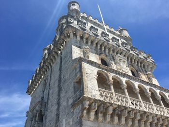 Low angle view of historical building against sky