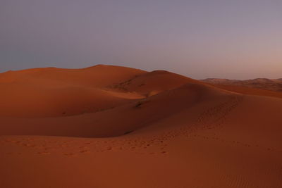Scenic view of desert