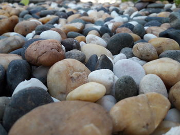 Full frame shot of pebbles