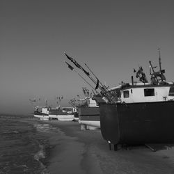 Boats in sea