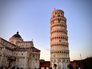 Low angle view of historical building against sky