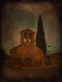 Low angle view of church against sky