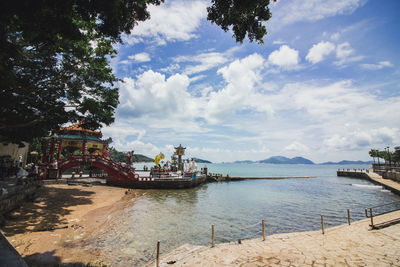 Scenic view of sea against sky