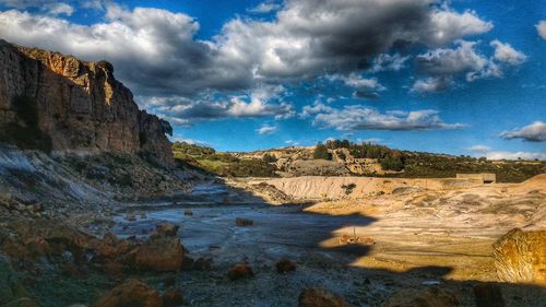 Panoramic view of landscape against sky