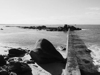 Scenic view of atlantic ocean against sky