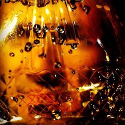 Close-up of illuminated lights