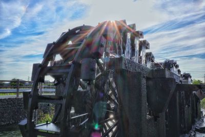 Low angle view of built structure against sky