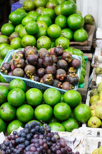 Full frame shot of fruits for sale at market stall