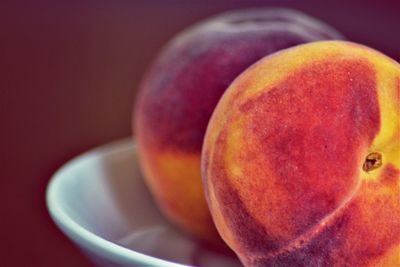 Close-up of apple on table