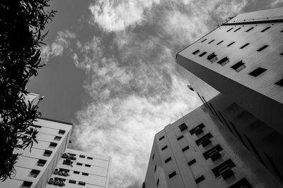 Low angle view of buildings against sky