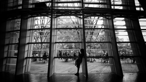 Silhouette of men