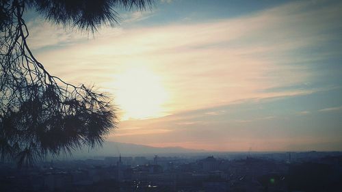 Cityscape at sunset