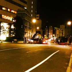 City street at night