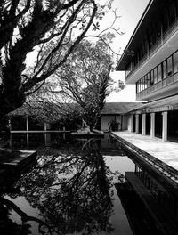 Reflection of buildings in canal