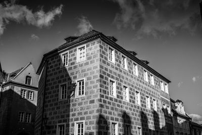 Low angle view of building against sky