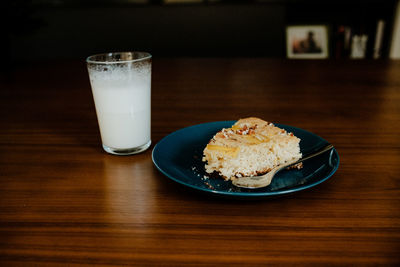 Close-up of food on table