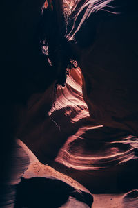 Rock formation in cave