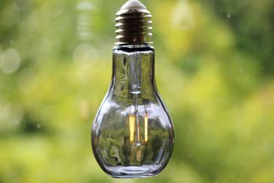 Close-up of light bulb