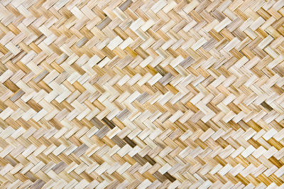 Full frame shot of straw mat