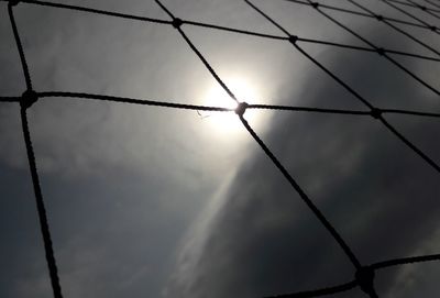 Low angle view of water against sky