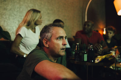 People sitting in restaurant