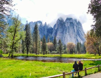 Scenic view of mountains