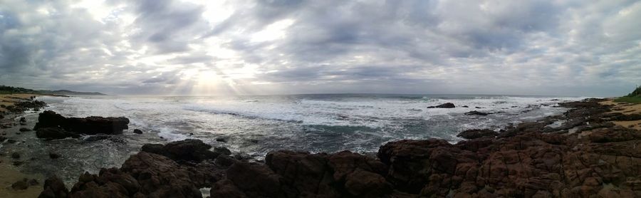 Panoramic view of sea against sky